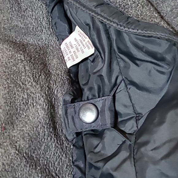 VINTAGE BKE-ICE NYLON REMOVABLE FLEECE LINING VARSATILE ZIP-SNAP HOODIE JACKET - Picture 15 of 16